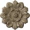 Ekena Millwork Emery Leaf Ceiling Medallion, Hand-Painted Gobi Desert Crackle, 7 5/8"OD x 1"P CM07EMGDC - alternate 1